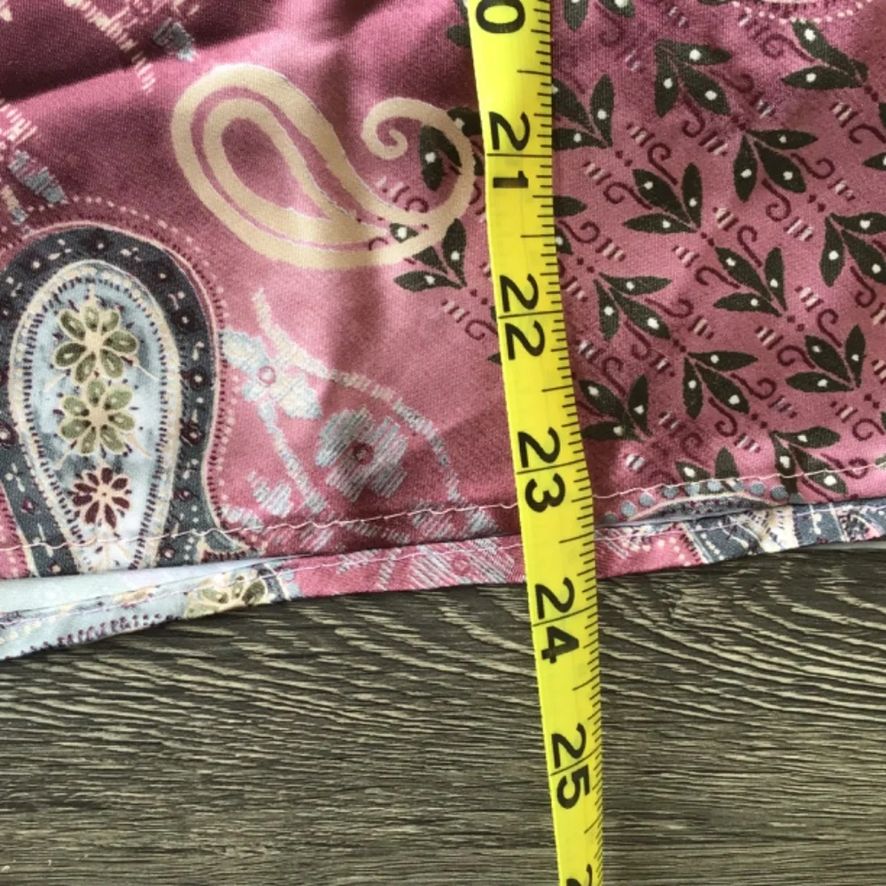 Rikki J New York Women’s Pink Paisley Lined A-Line Skirt Size 8 - Picture 8 of 8